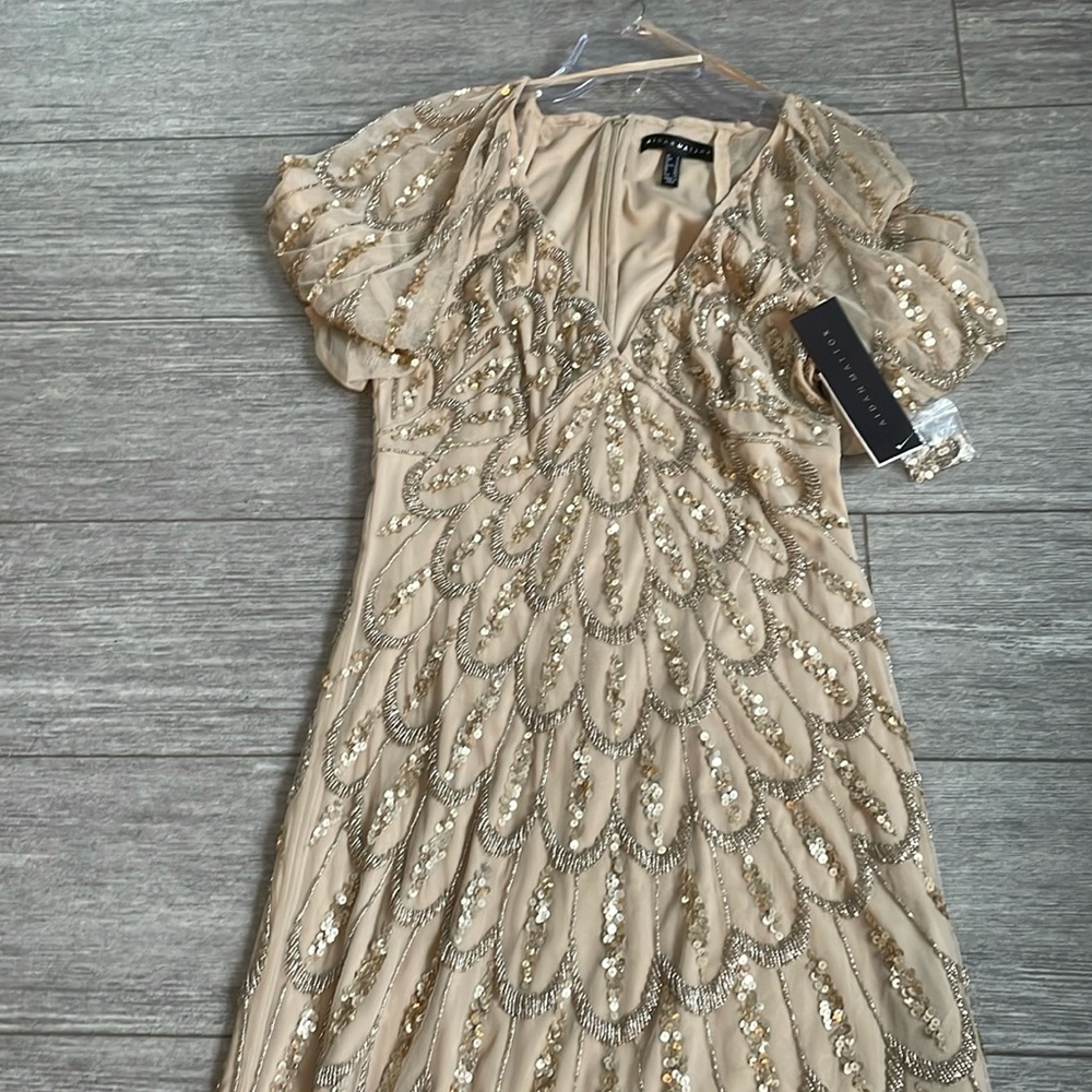 Adrian Mattox Gold Gown